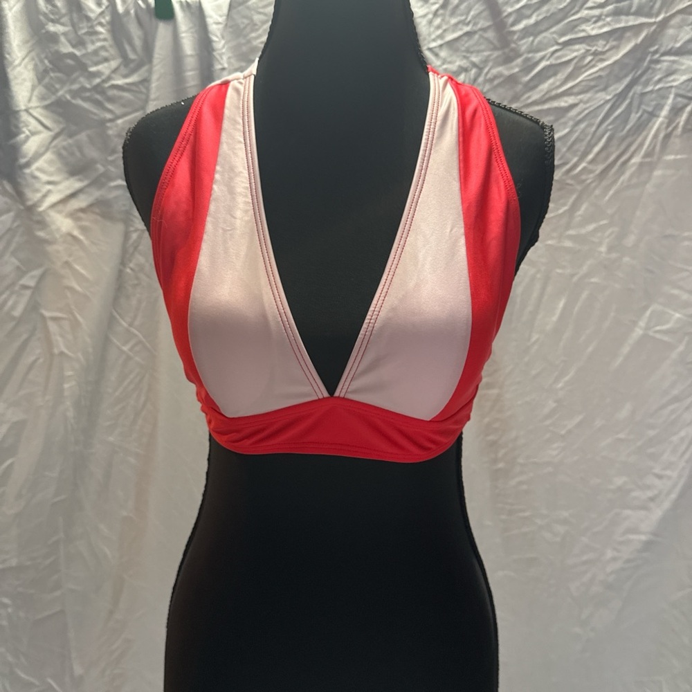 Red and White Women's Intimate Top